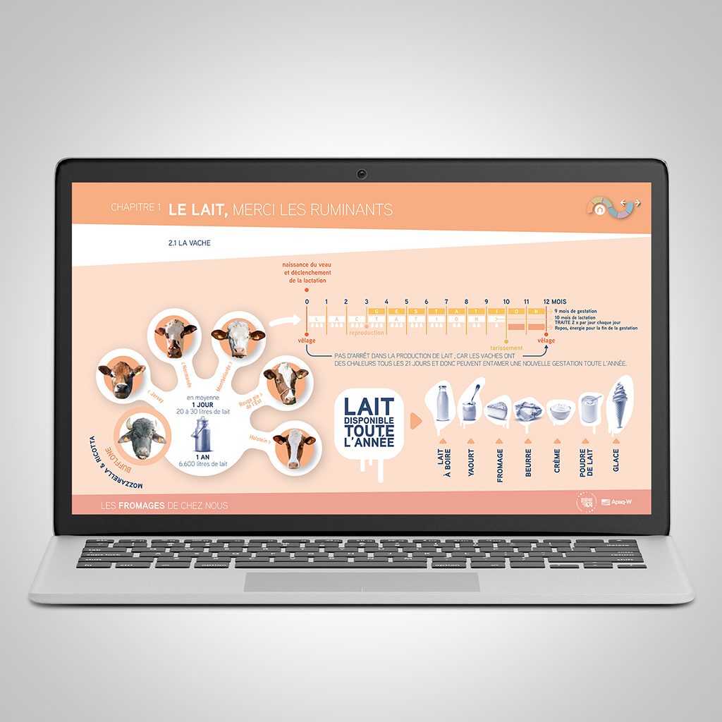 Page sur la fabrication des fromages belges - outil pédagogique APAQ-W