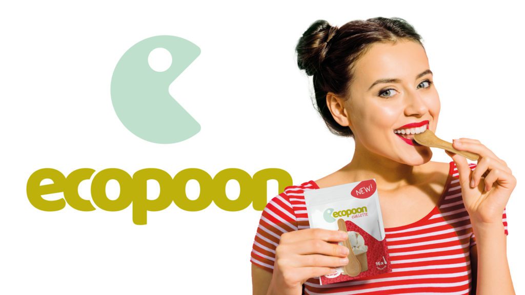 Logo Ecopoon en forme de Pac-Man stylisé