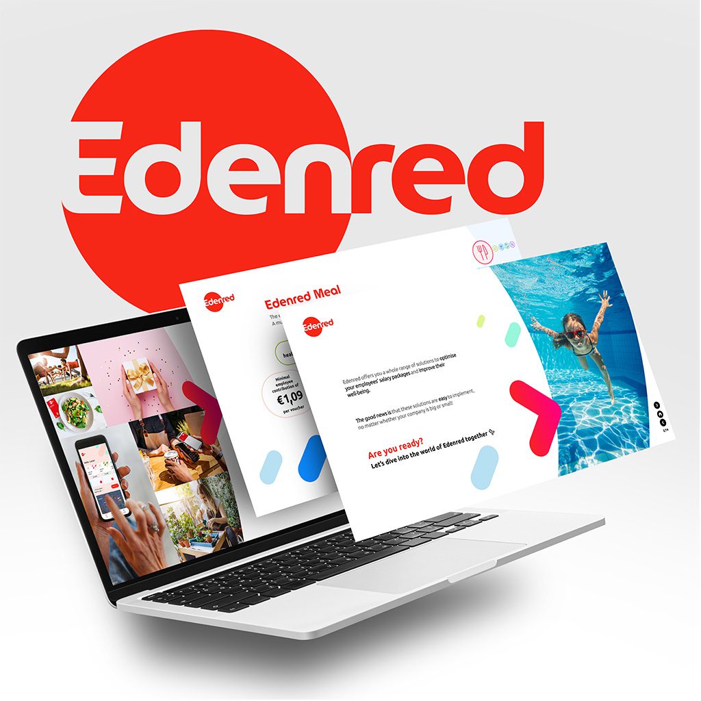 Présentation interactive Edenred conçue sur Geniall