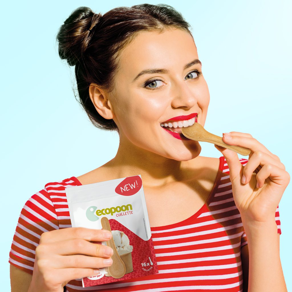 Logo Ecopoon en forme de Pac-Man stylisé