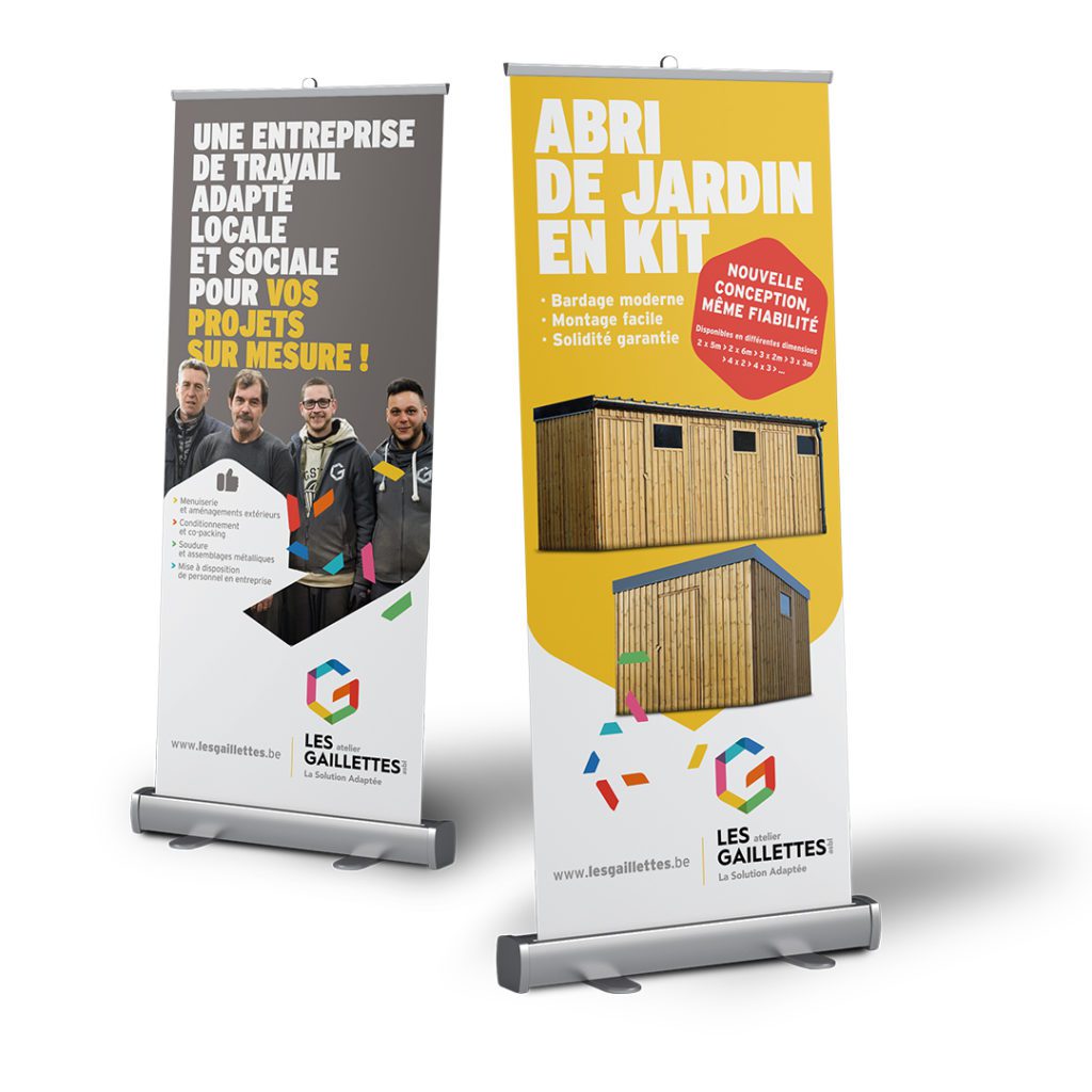 Support PLV conçu pour l’Atelier des Gaillettes