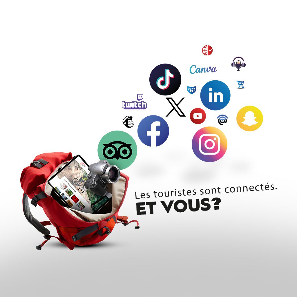 visuel clé conçu pour le CGT Wallonie tourisme