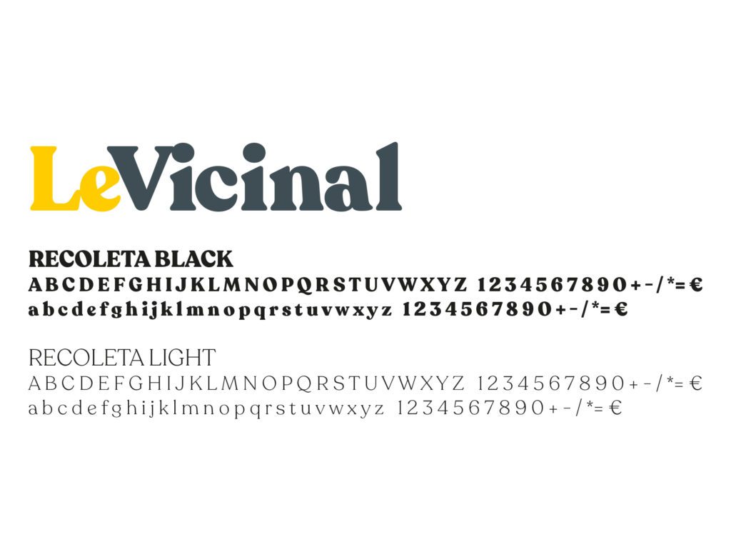 Exemple d’utilisation de la typographie Recoleta pour Le Vicinal